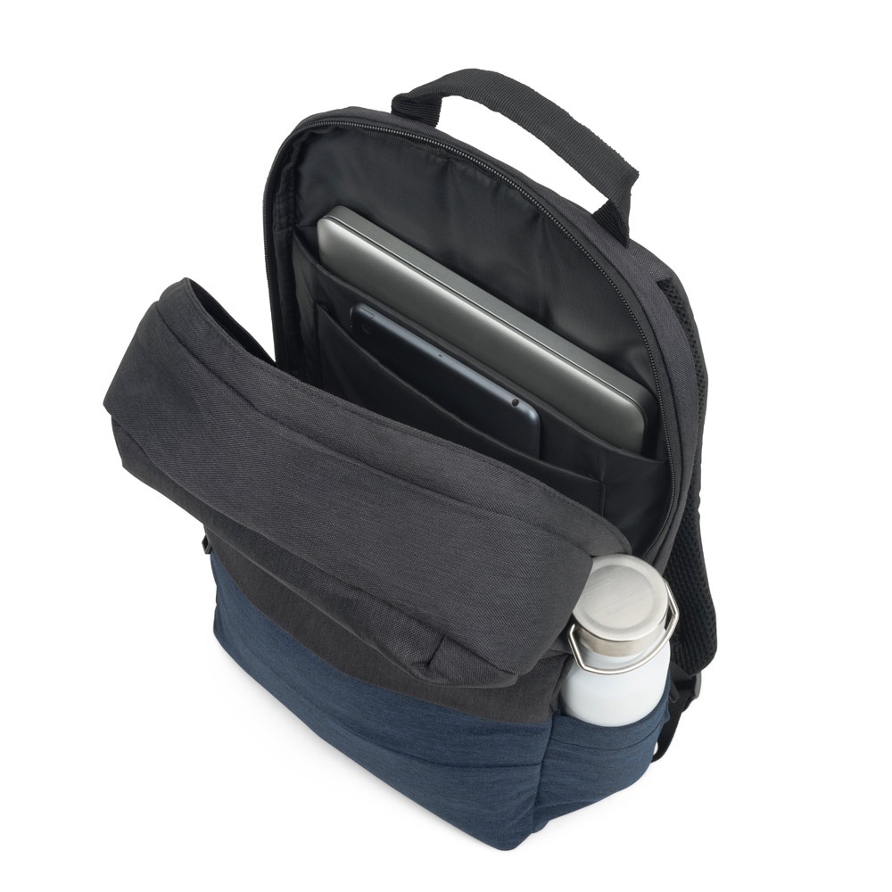 GENOA BPACK. Mochila antirrobo en poliéster reciclado de alta densidad 600D
