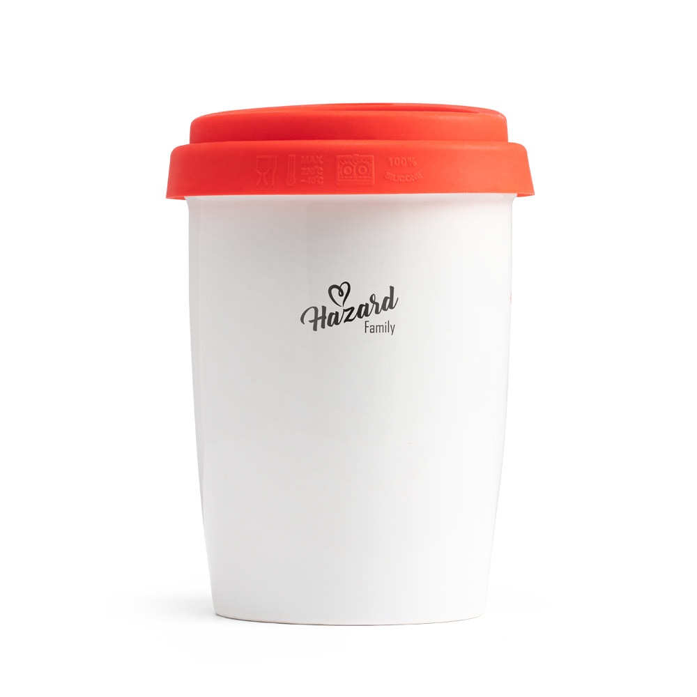 HAZARD. Taza de viaje