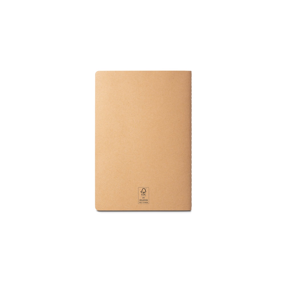 ALCOTT A5. Bloc de notas A5 con tapa de cartón (250 g/m²) y páginas lisas