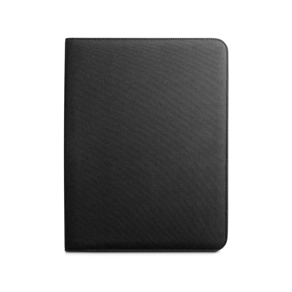 EMERGE FOLDER. Carpeta tamaño A4 hecha en poliéster reciclado (100% rPET) 300D con cremallera