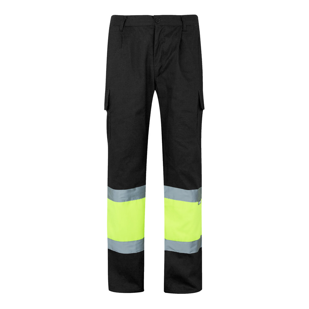 VL ATHENA. Pantalón de sarga bicolor (210 g/m²), forrado, multibolsillos, en algodón (20 %) y poliéster (80 %)