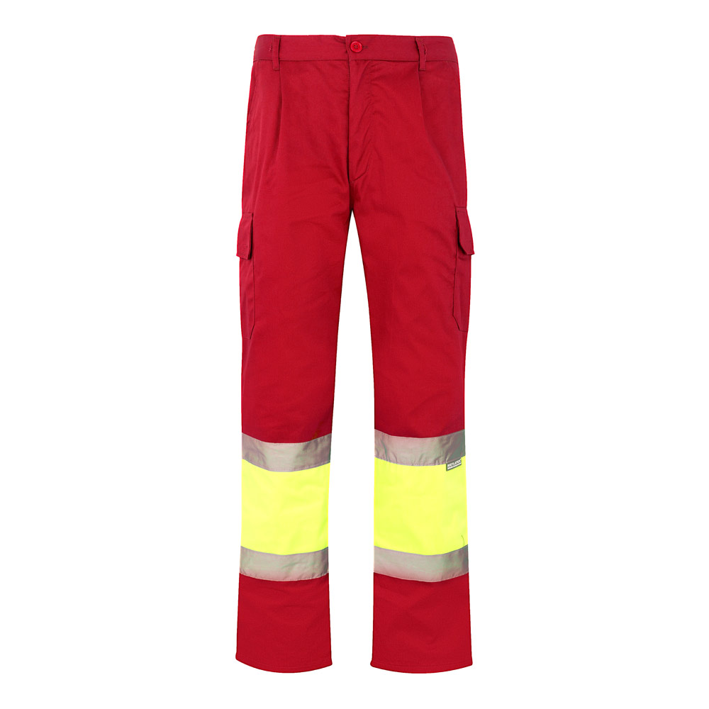 VL ATHENA. Pantalón de sarga bicolor (210 g/m²), forrado, multibolsillos, en algodón (20 %) y poliéster (80 %)