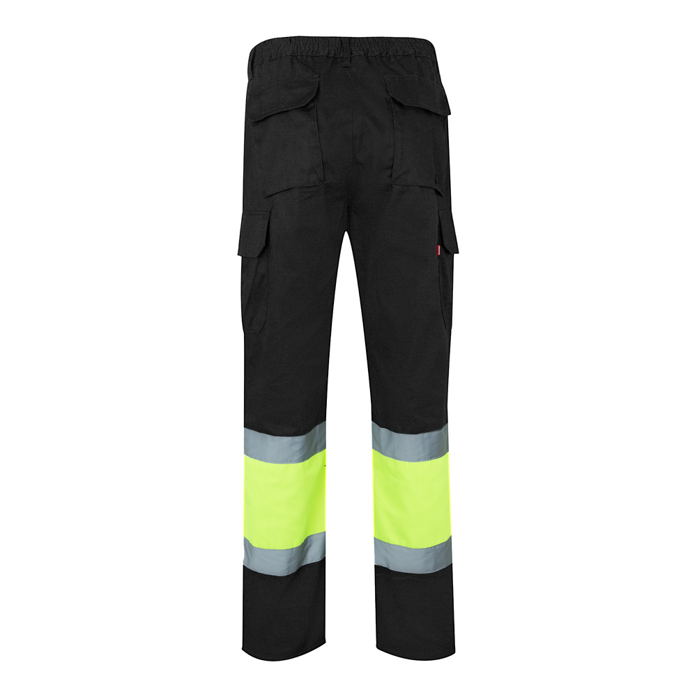 VL ATHENA. Pantalón de sarga bicolor (210 g/m²), forrado, multibolsillos, en algodón (20 %) y poliéster (80 %)