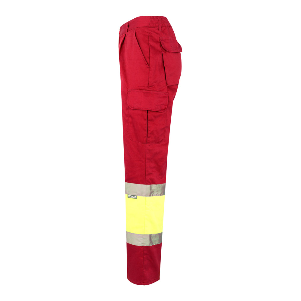 VL ATHENA. Pantalón de sarga bicolor (210 g/m²), forrado, multibolsillos, en algodón (20 %) y poliéster (80 %)