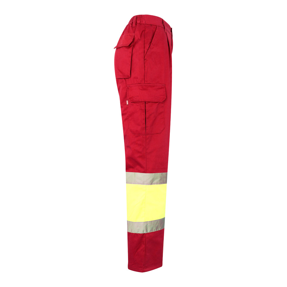 VL ATHENA. Pantalón de sarga bicolor (210 g/m²), forrado, multibolsillos, en algodón (20 %) y poliéster (80 %)