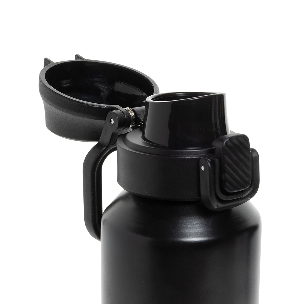 Botella deportiva Via RCS Re-steel con tapa bloqueable 600ML