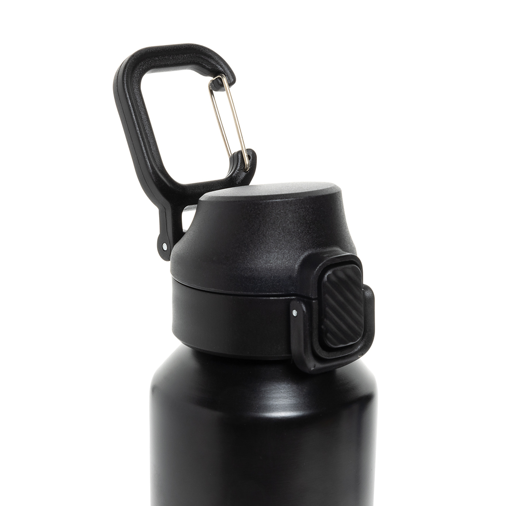 Botella deportiva Via RCS Re-steel con tapa bloqueable 600ML