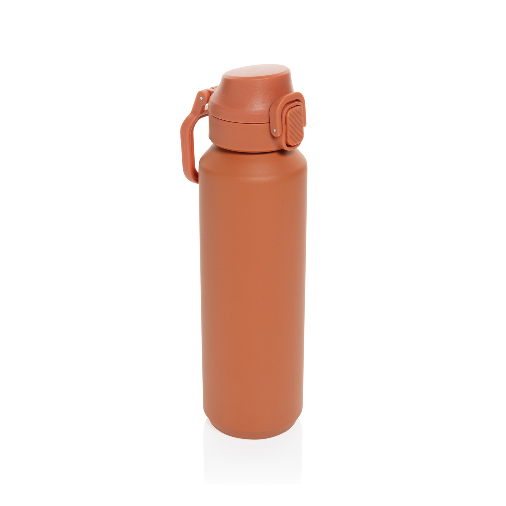 Botella deportiva Via RCS Re-steel con tapa bloqueable 600ML