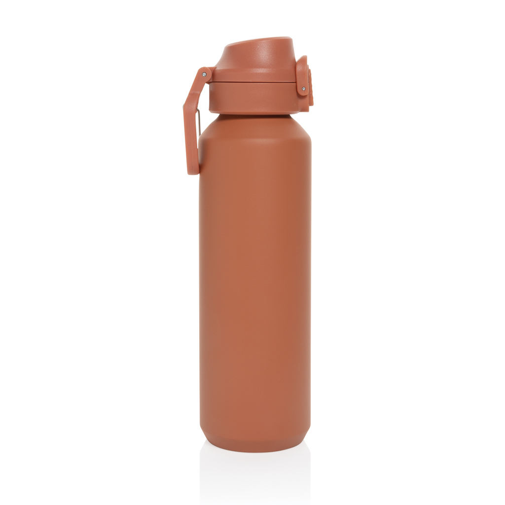 Botella deportiva Via RCS Re-steel con tapa bloqueable 600ML