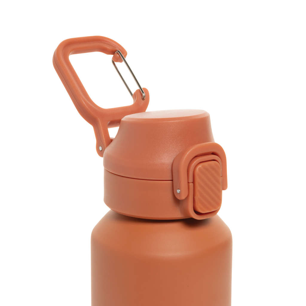 Botella deportiva Via RCS Re-steel con tapa bloqueable 600ML