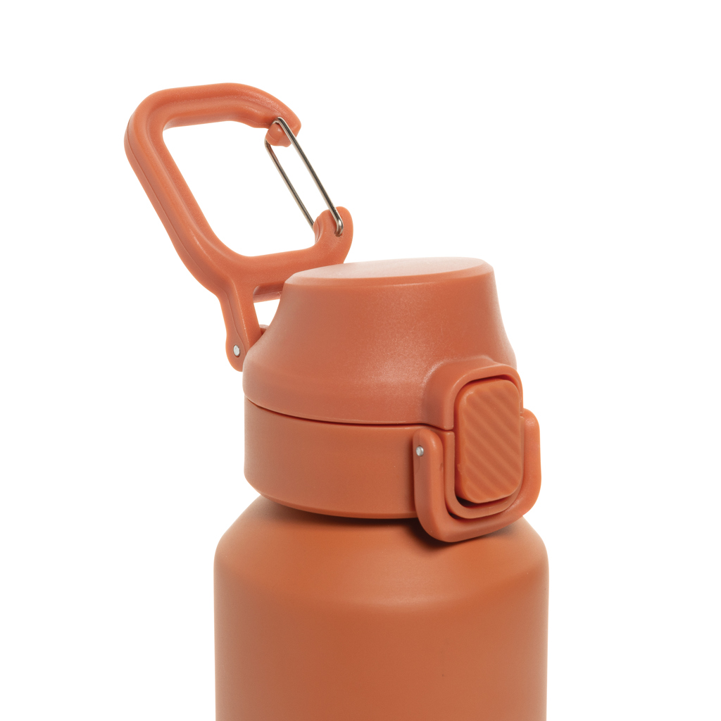 Botella deportiva Via RCS Re-steel con tapa bloqueable 600ML