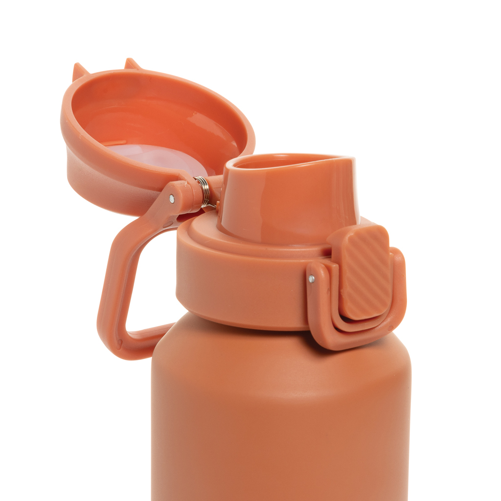 Botella deportiva Via RCS Re-steel con tapa bloqueable 600ML
