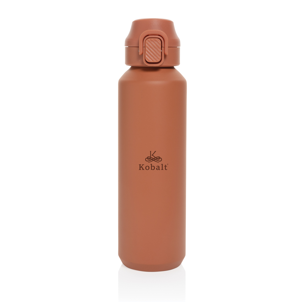 Botella deportiva Via RCS Re-steel con tapa bloqueable 600ML