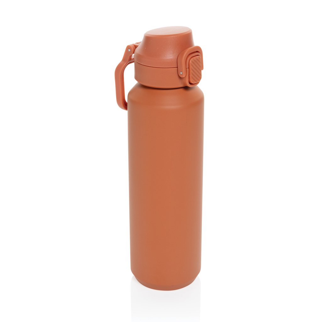 Botella deportiva Via RCS Re-steel con tapa bloqueable 600ML
