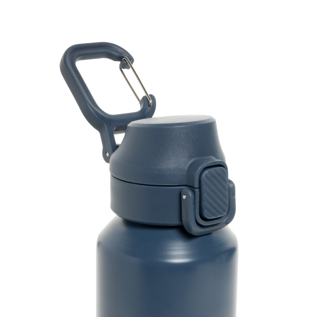 Botella deportiva Via RCS Re-steel con tapa bloqueable 600ML