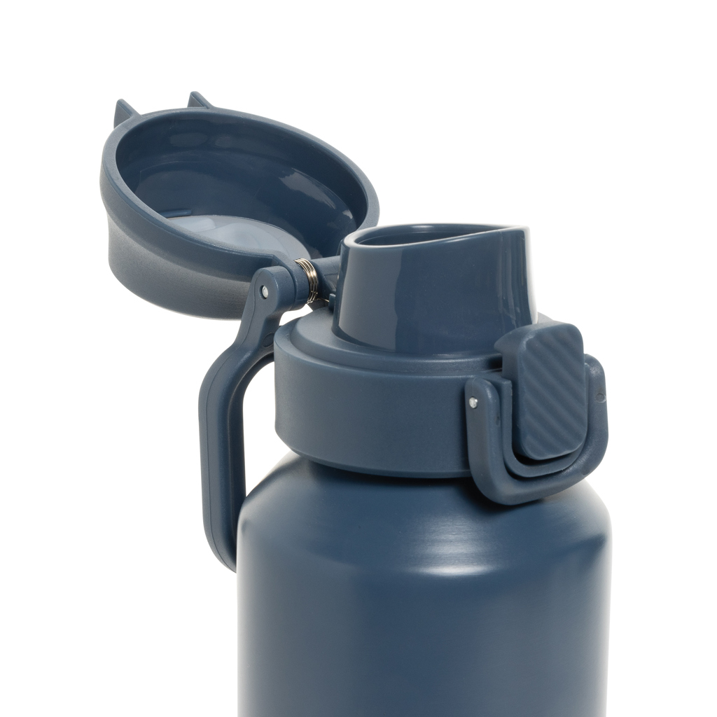 Botella deportiva Via RCS Re-steel con tapa bloqueable 600ML