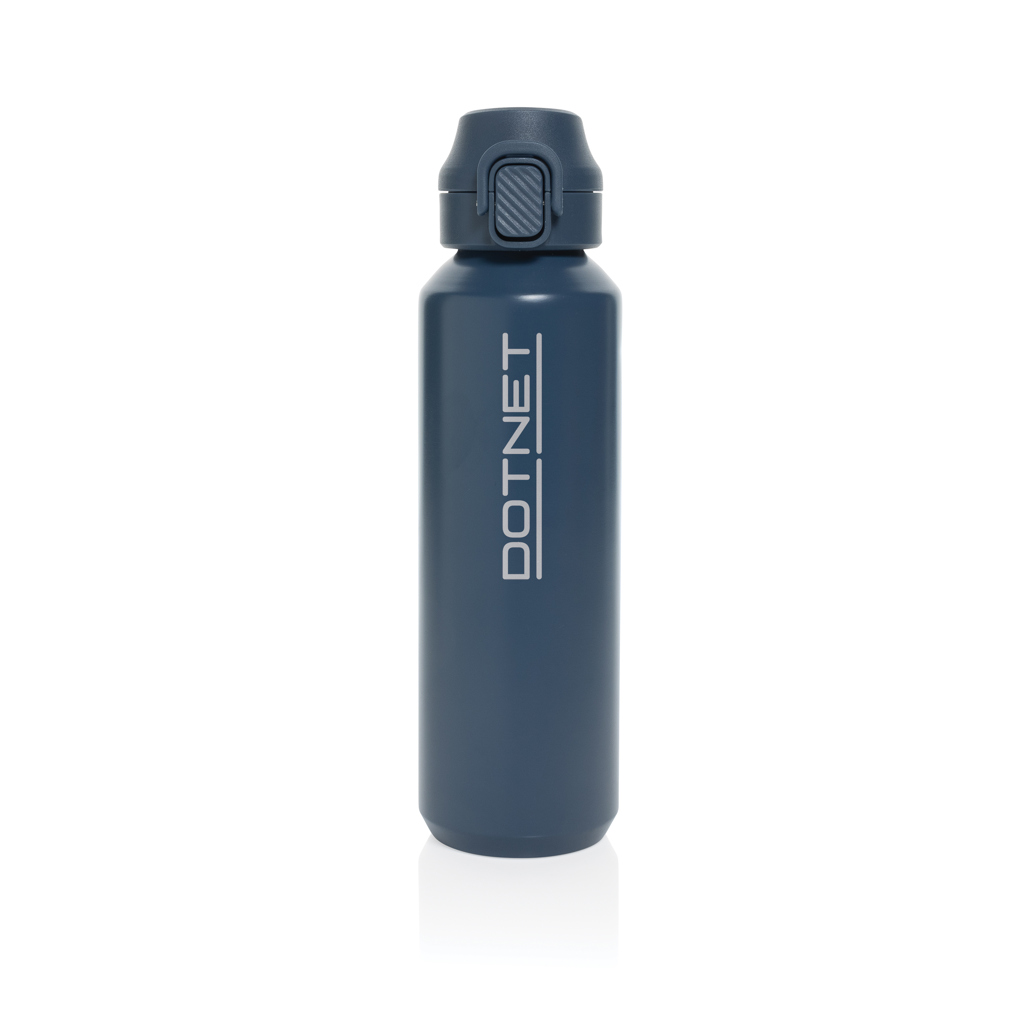 Botella deportiva Via RCS Re-steel con tapa bloqueable 600ML