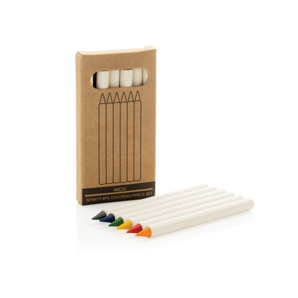 Set 6 lápices de colores Micki GRS infinity