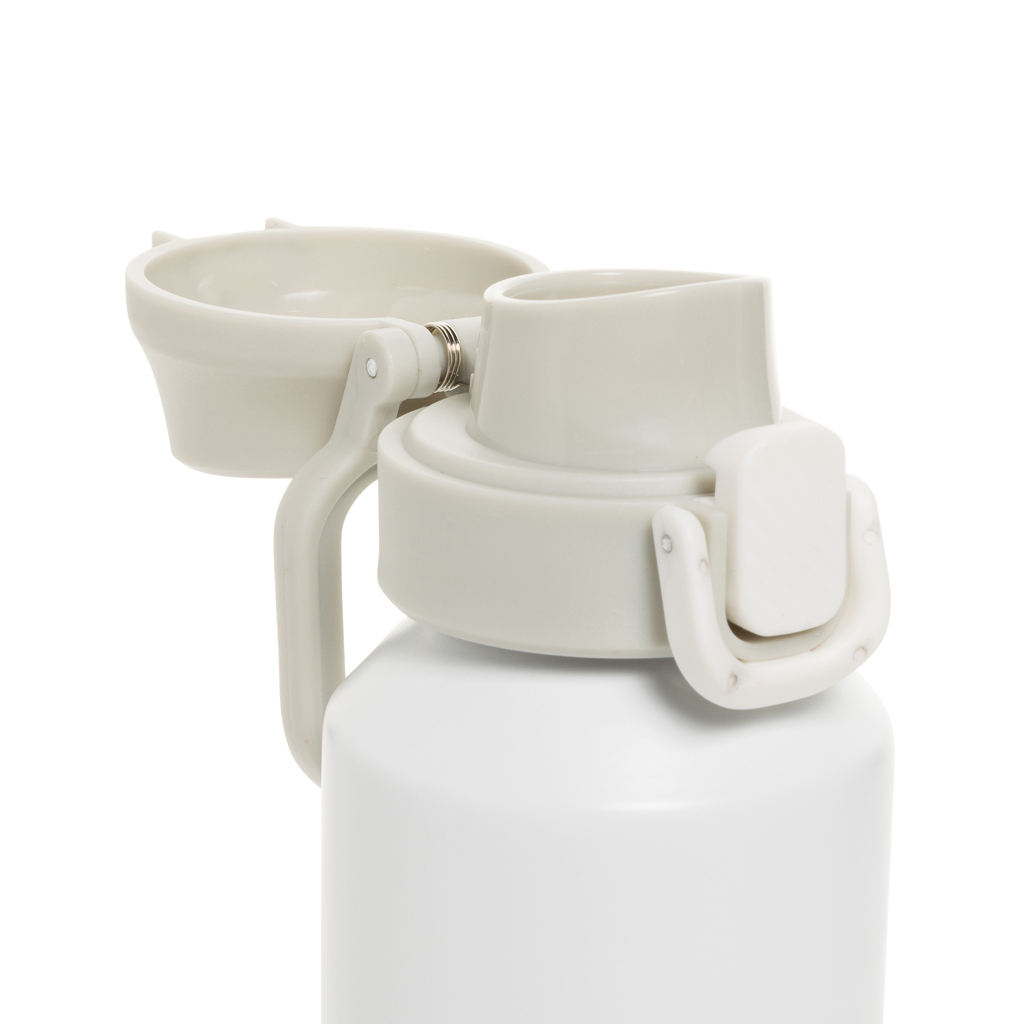 Botella deportiva Via RCS Re-steel con tapa bloqueable 600ML