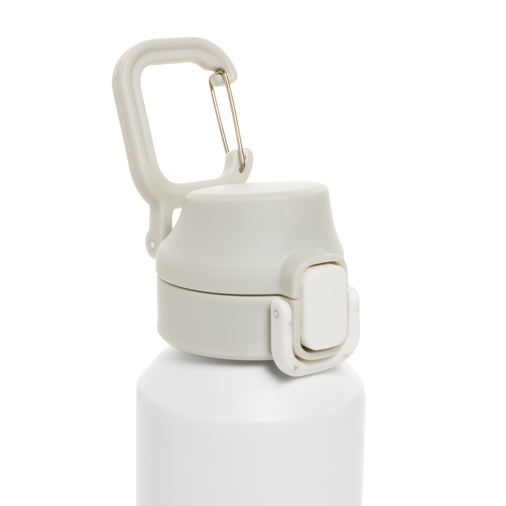 Botella deportiva Via RCS Re-steel con tapa bloqueable 600ML