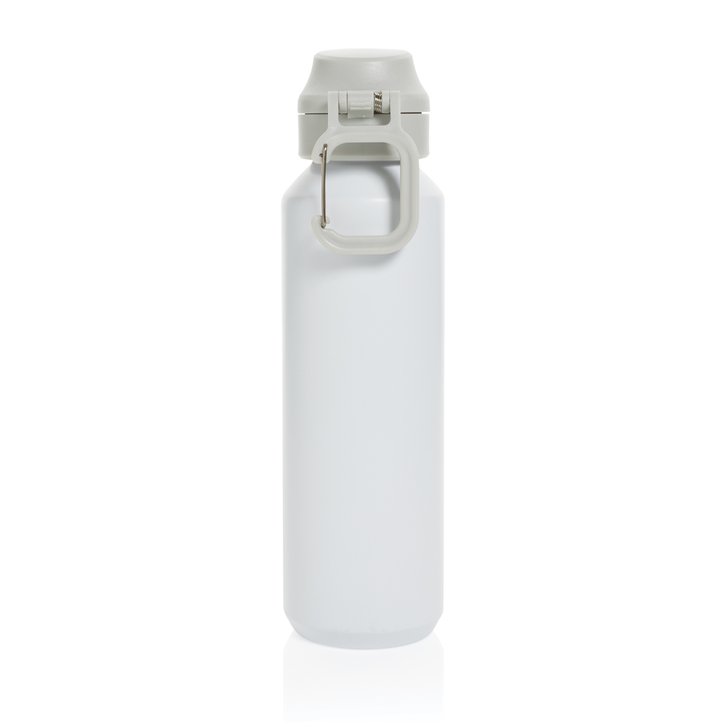 Botella deportiva Via RCS Re-steel con tapa bloqueable 600ML
