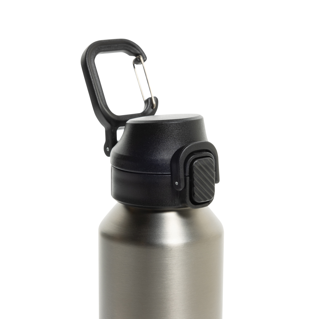 Botella deportiva Via RCS Re-steel con tapa bloqueable 600ML