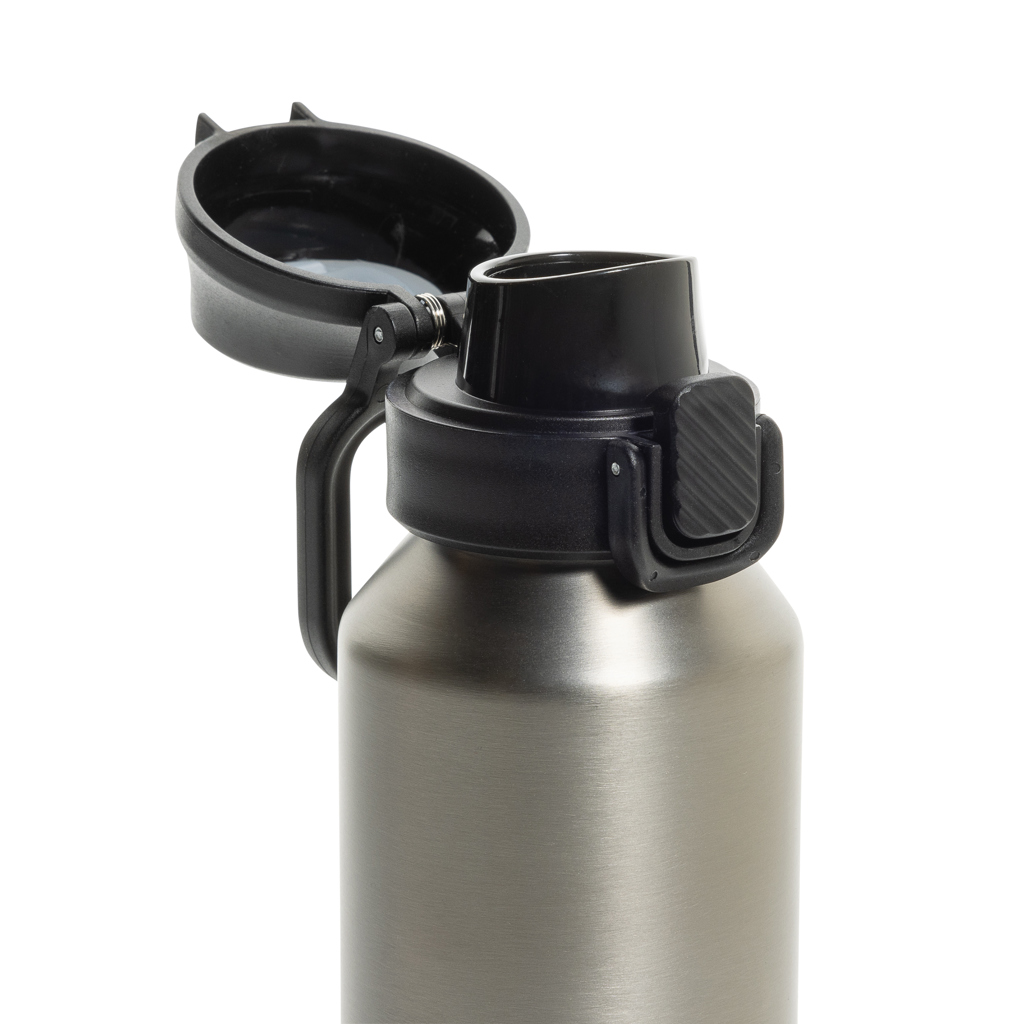 Botella deportiva Via RCS Re-steel con tapa bloqueable 600ML