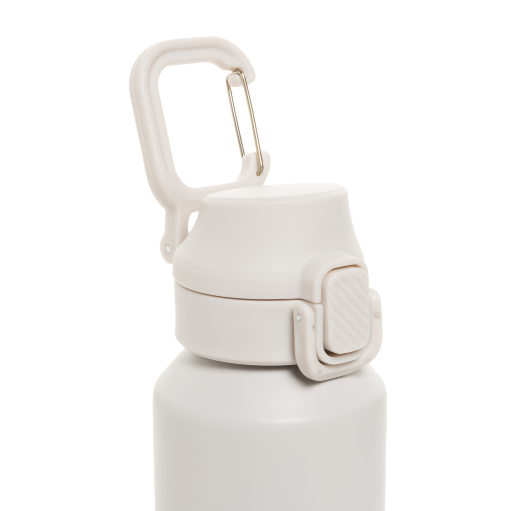 Botella deportiva Via RCS Re-steel con tapa bloqueable 600ML