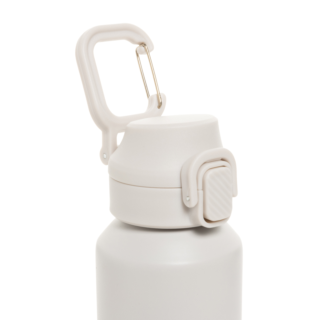 Botella deportiva Via RCS Re-steel con tapa bloqueable 600ML