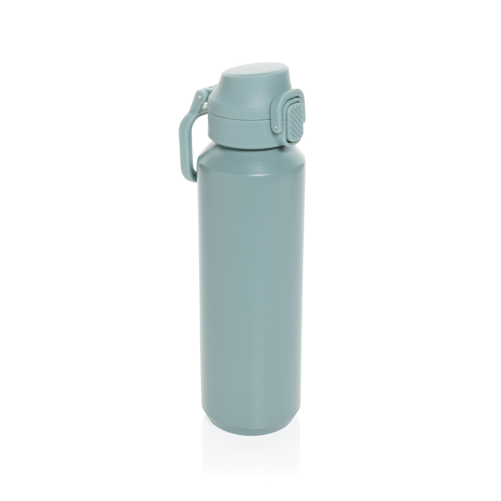 Botella deportiva Via RCS Re-steel con tapa bloqueable 600ML