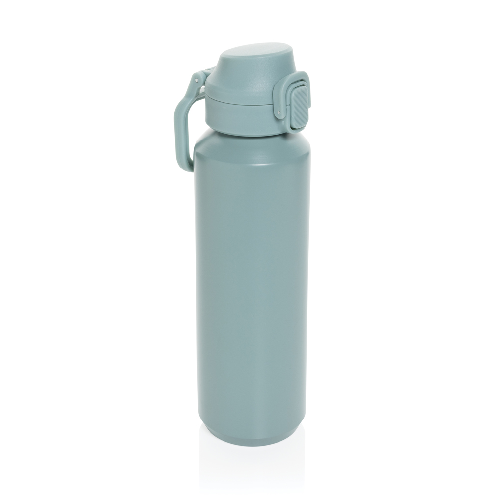 Botella deportiva Via RCS Re-steel con tapa bloqueable 600ML