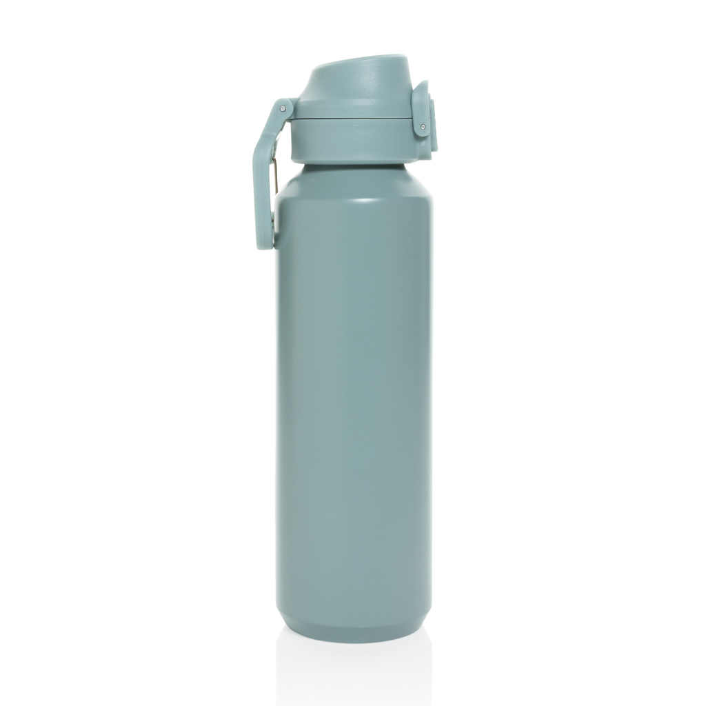 Botella deportiva Via RCS Re-steel con tapa bloqueable 600ML