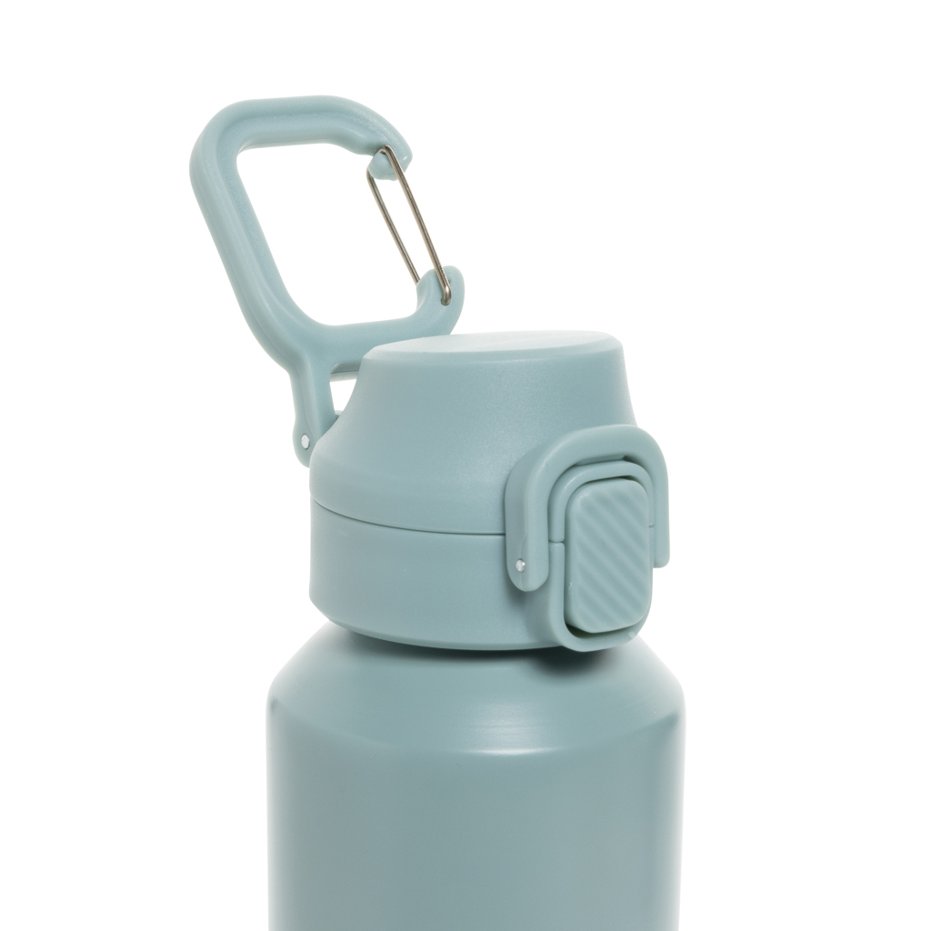 Botella deportiva Via RCS Re-steel con tapa bloqueable 600ML