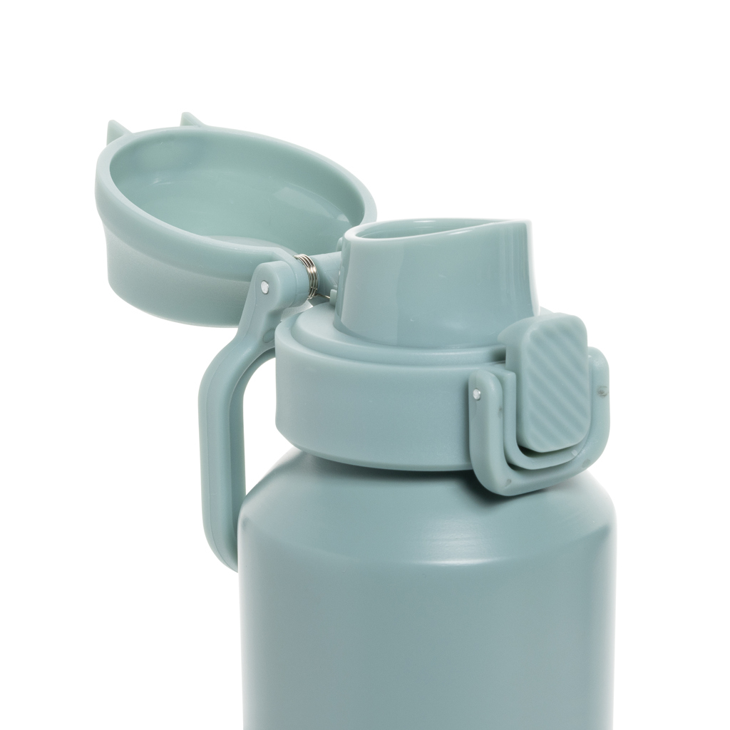 Botella deportiva Via RCS Re-steel con tapa bloqueable 600ML