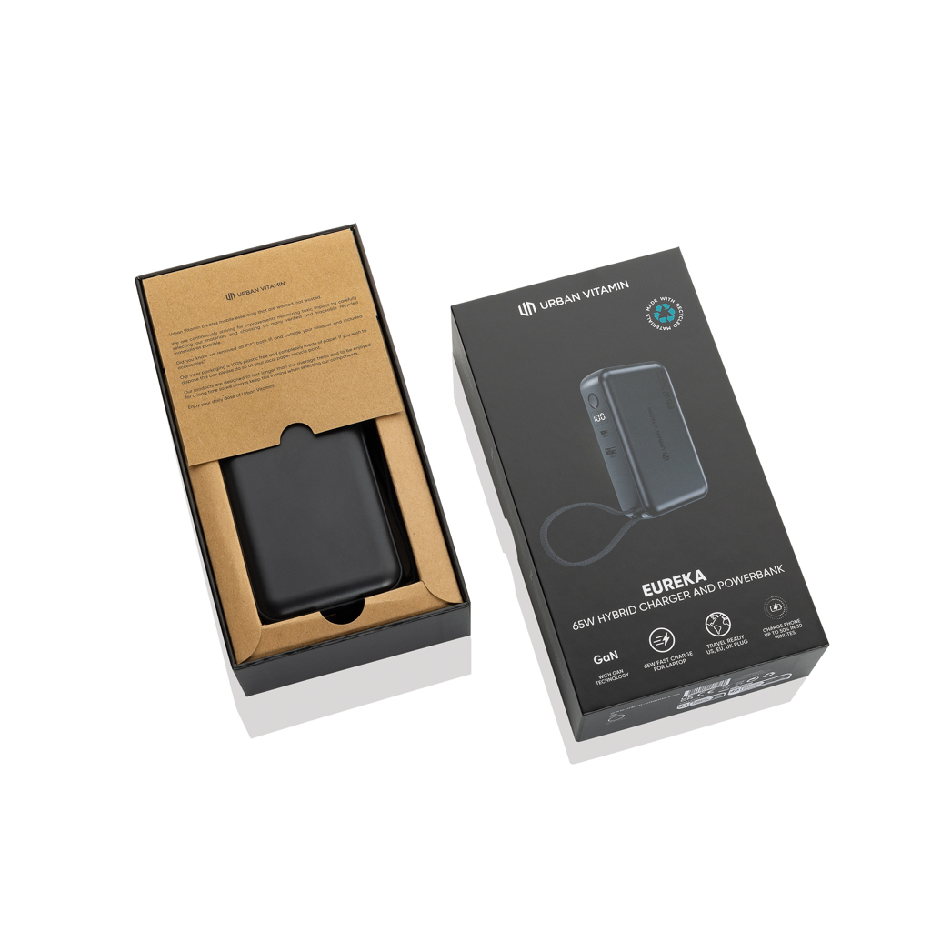 Cargador híbrido Urban Vitamin Eureka RCS reciclado 65W