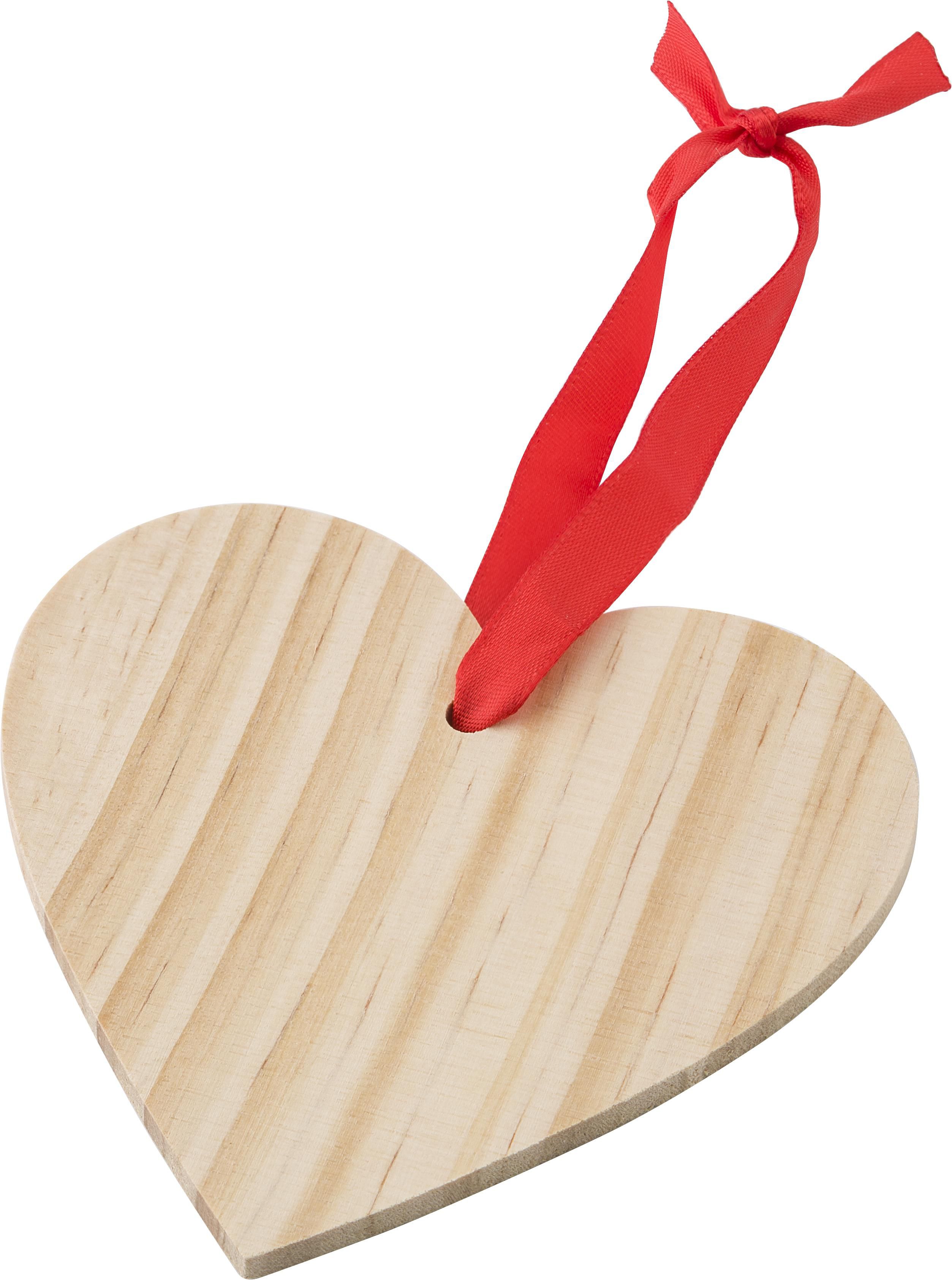 Adorno navideño de corazón de madera Einar
