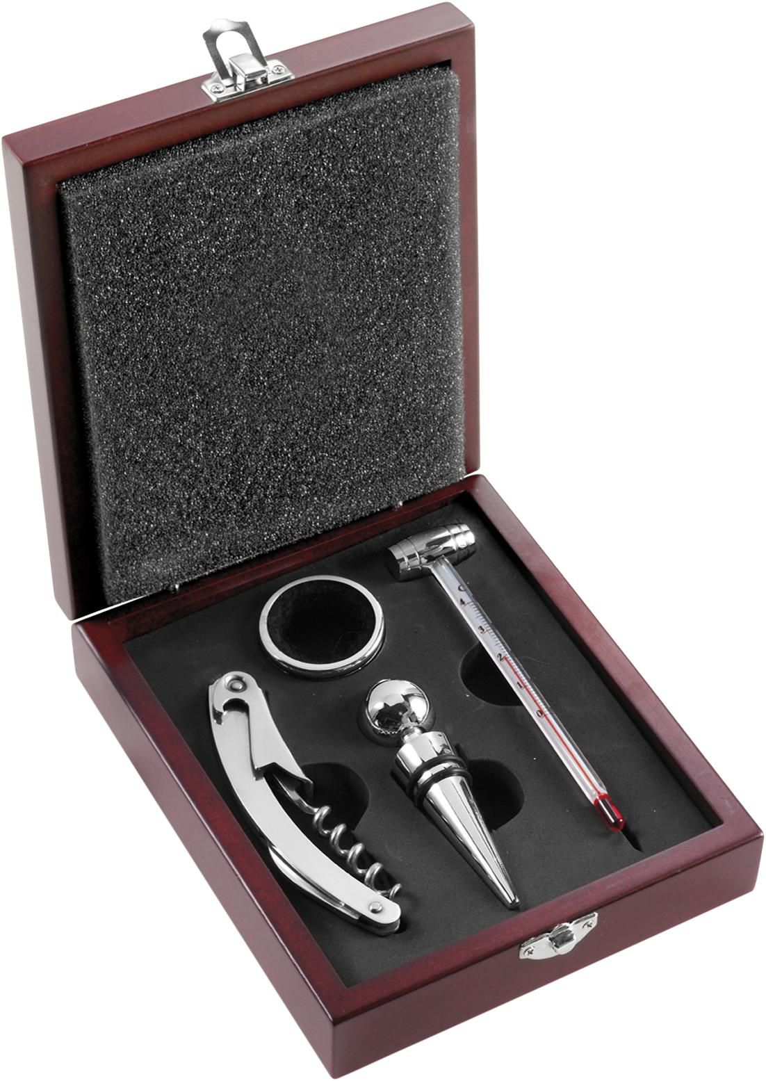Set de vino en caja de madera Brady
