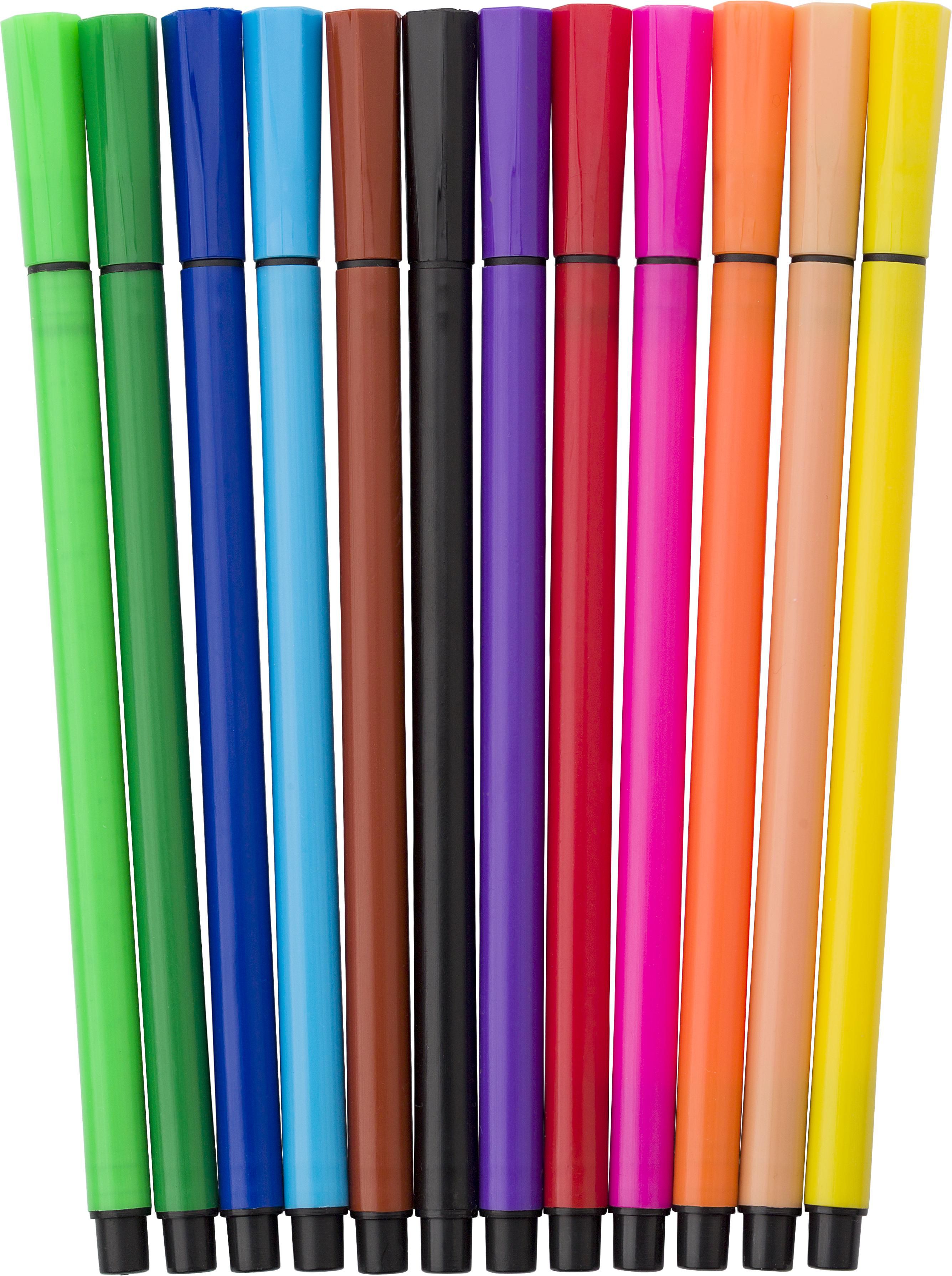 Estuche con 12 rotuladores Evan