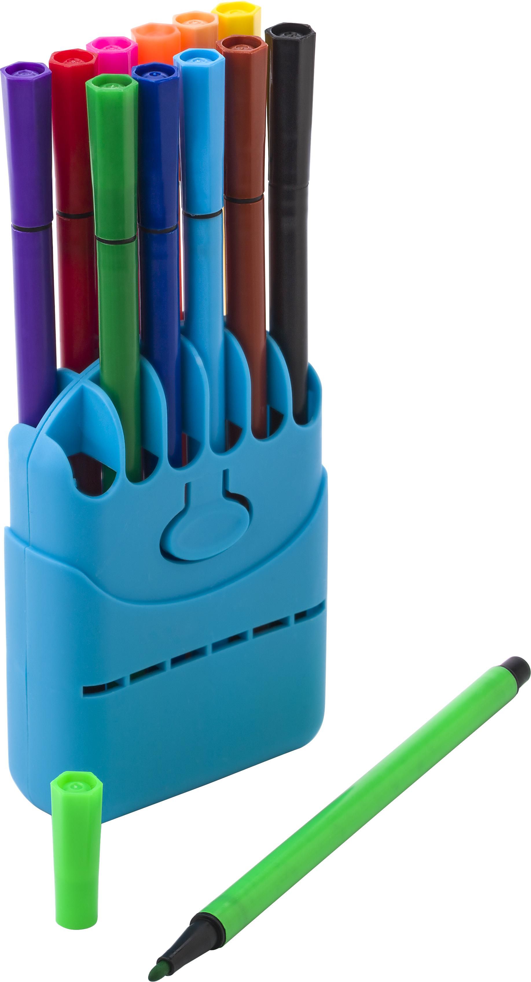 Estuche con 12 rotuladores Evan