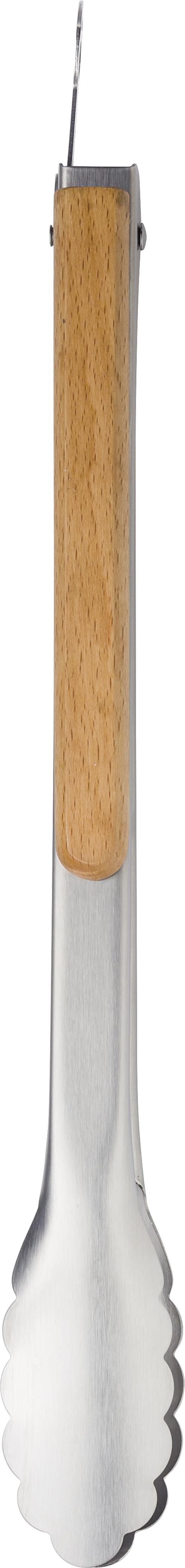 Pinzas de acero inox. y bambú Zephyr