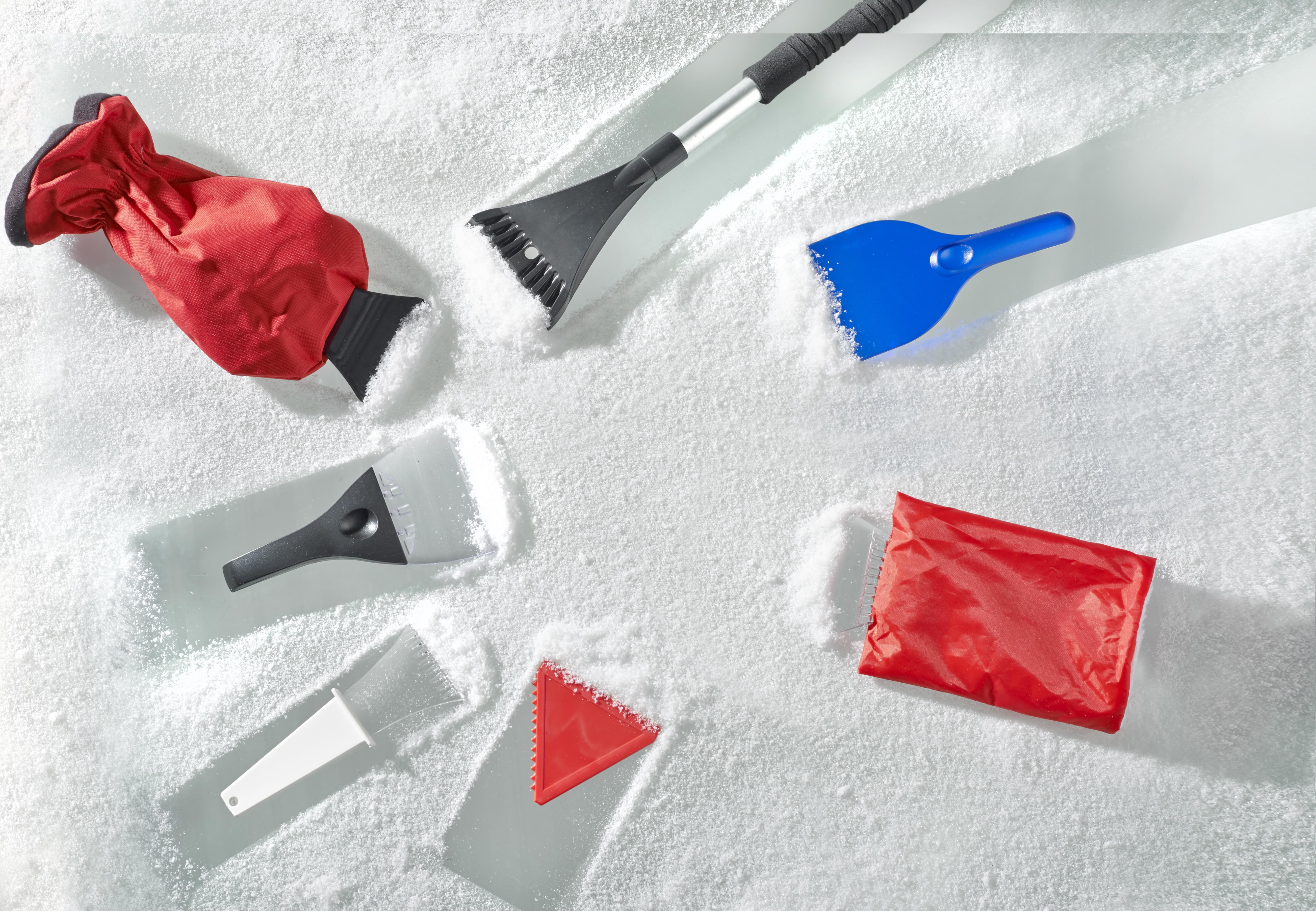 Rascador de ABS y cepillo para hielo Justin