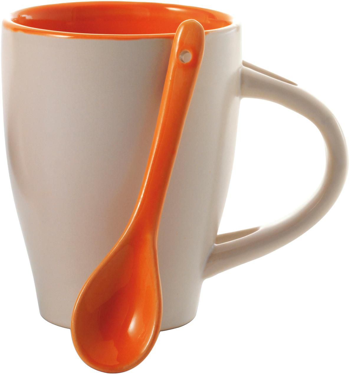 Taza y cuchara de cerámica Eduardo