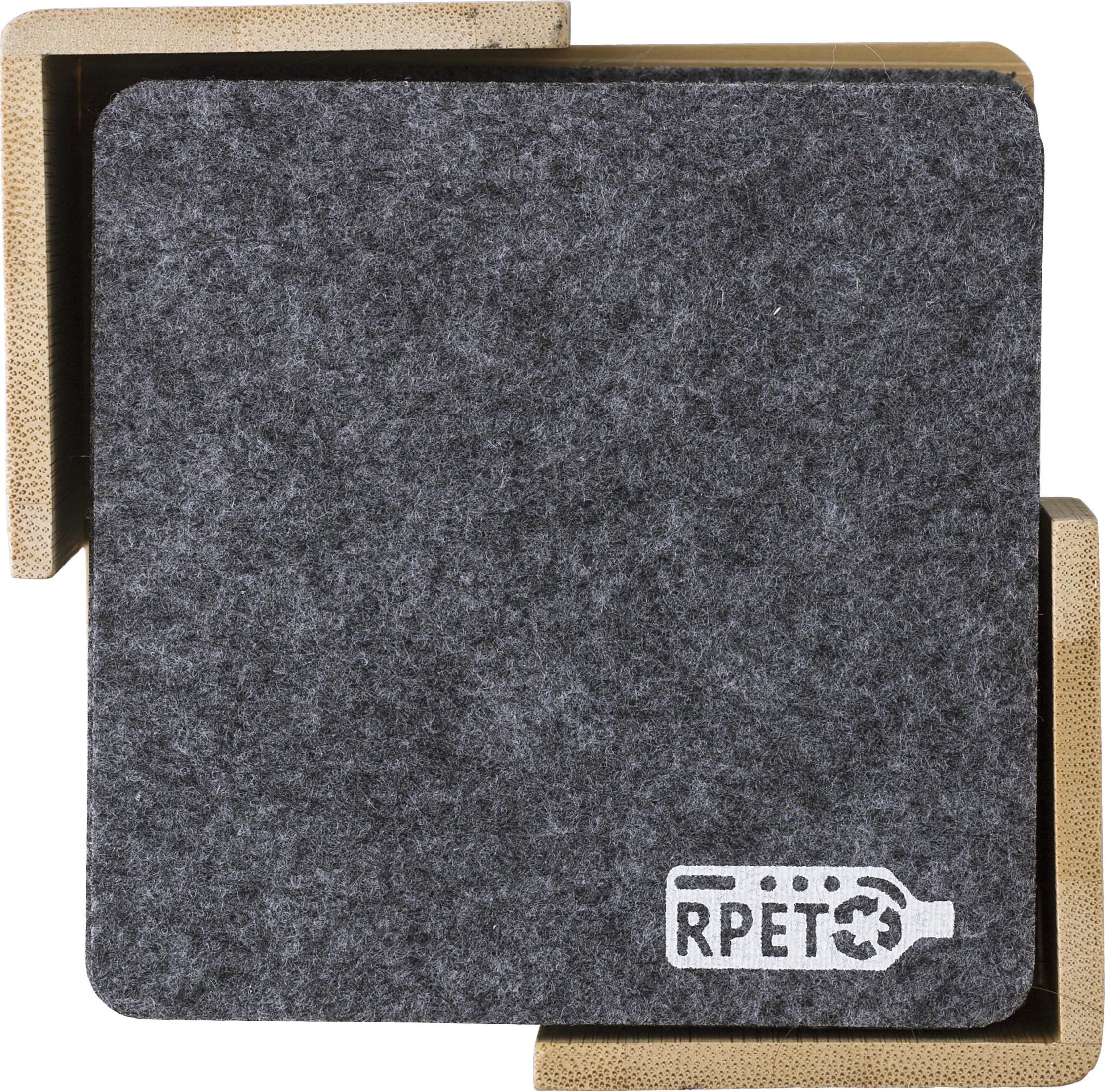 Set de posavasos de fieltro rPET Lawrence