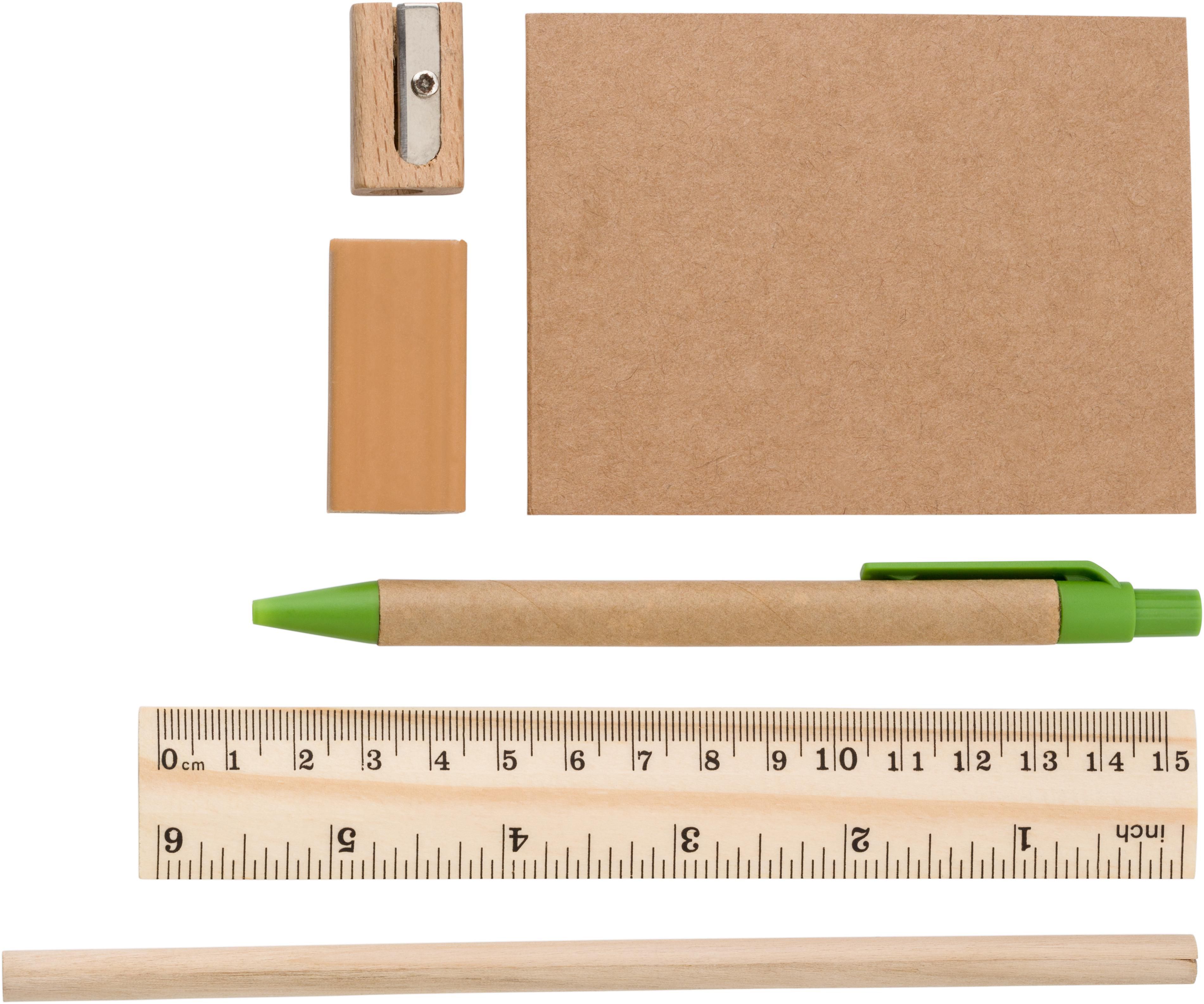 Estuche de nonwoven con set de escritura Bilal