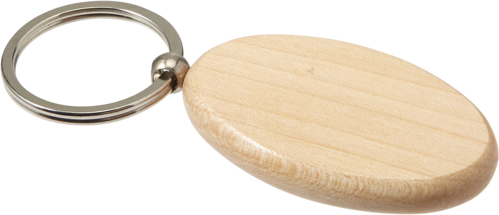 Llavero oval de madera Katherine