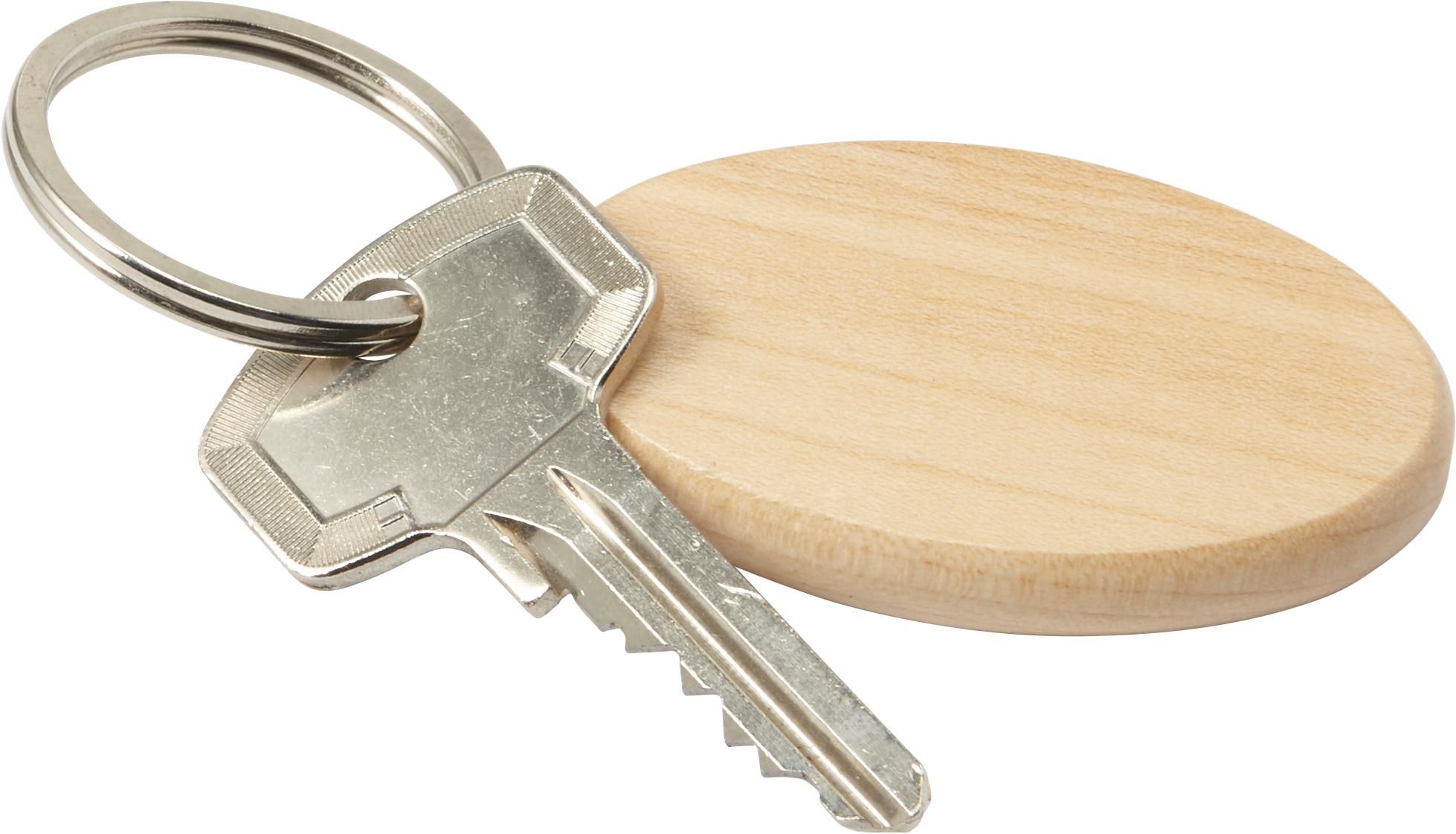 Llavero oval de madera Katherine