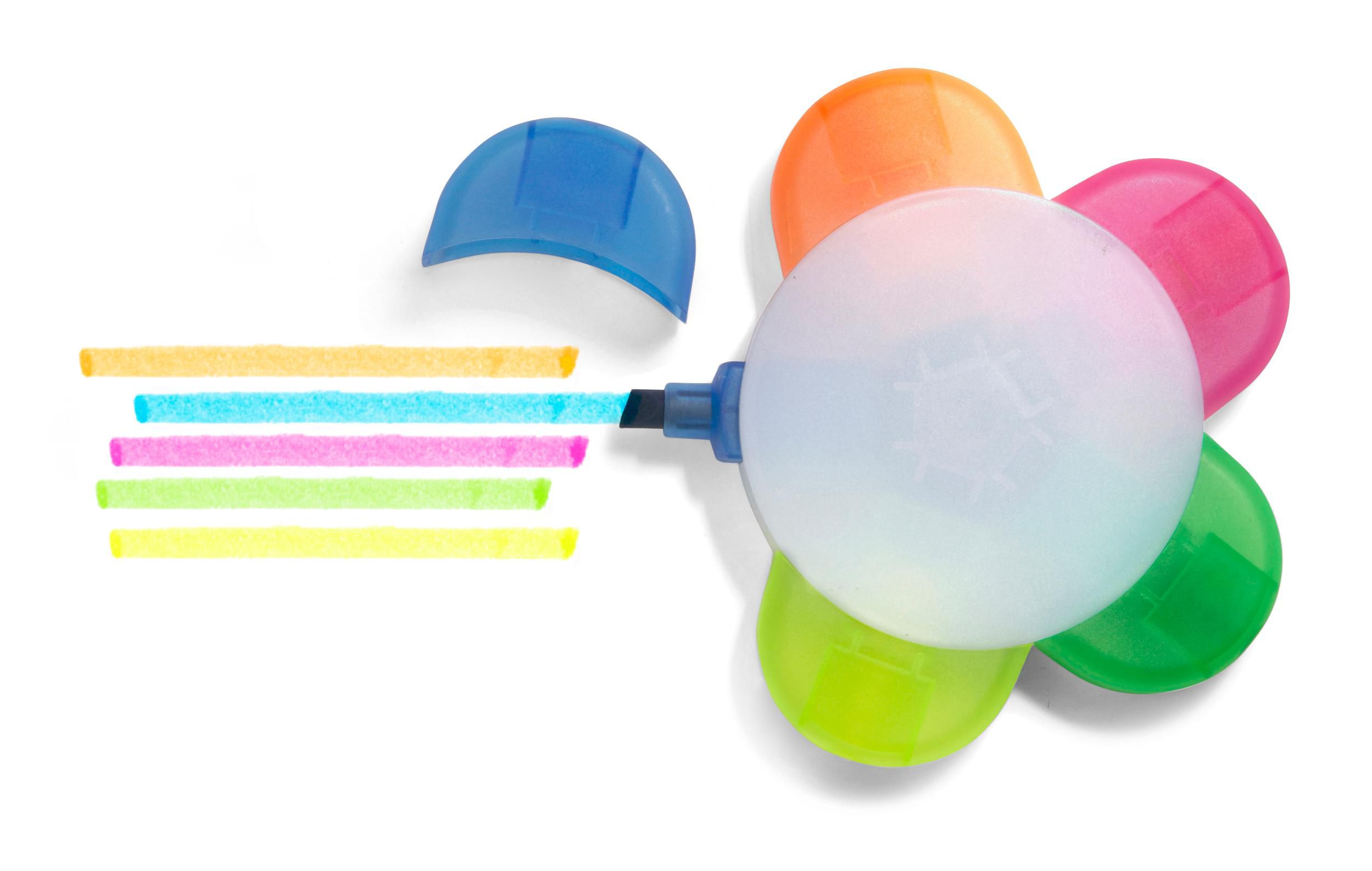 Marcador fluorescente de ABS Brodie