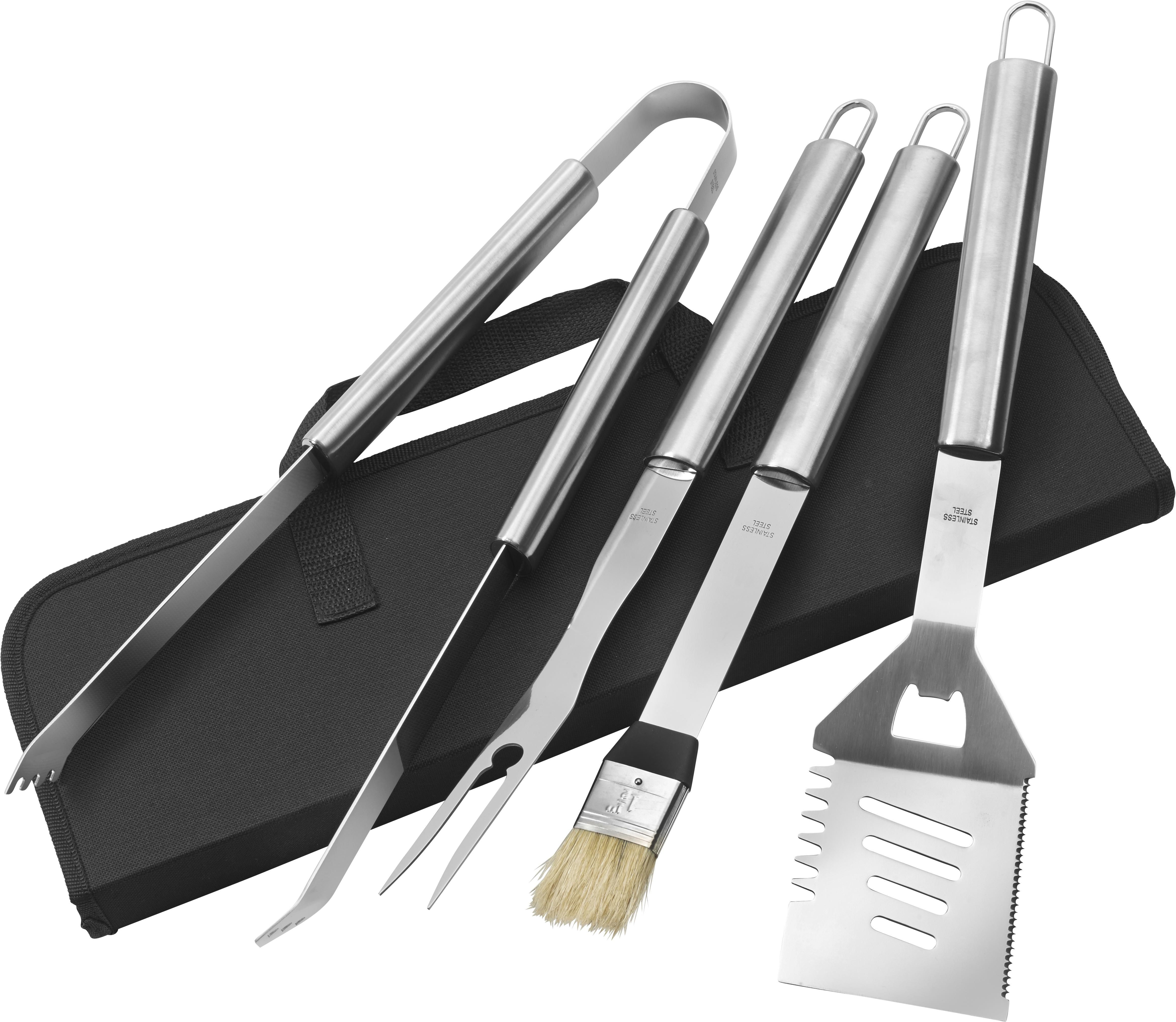 Set de de bbq de acero inox. Silas