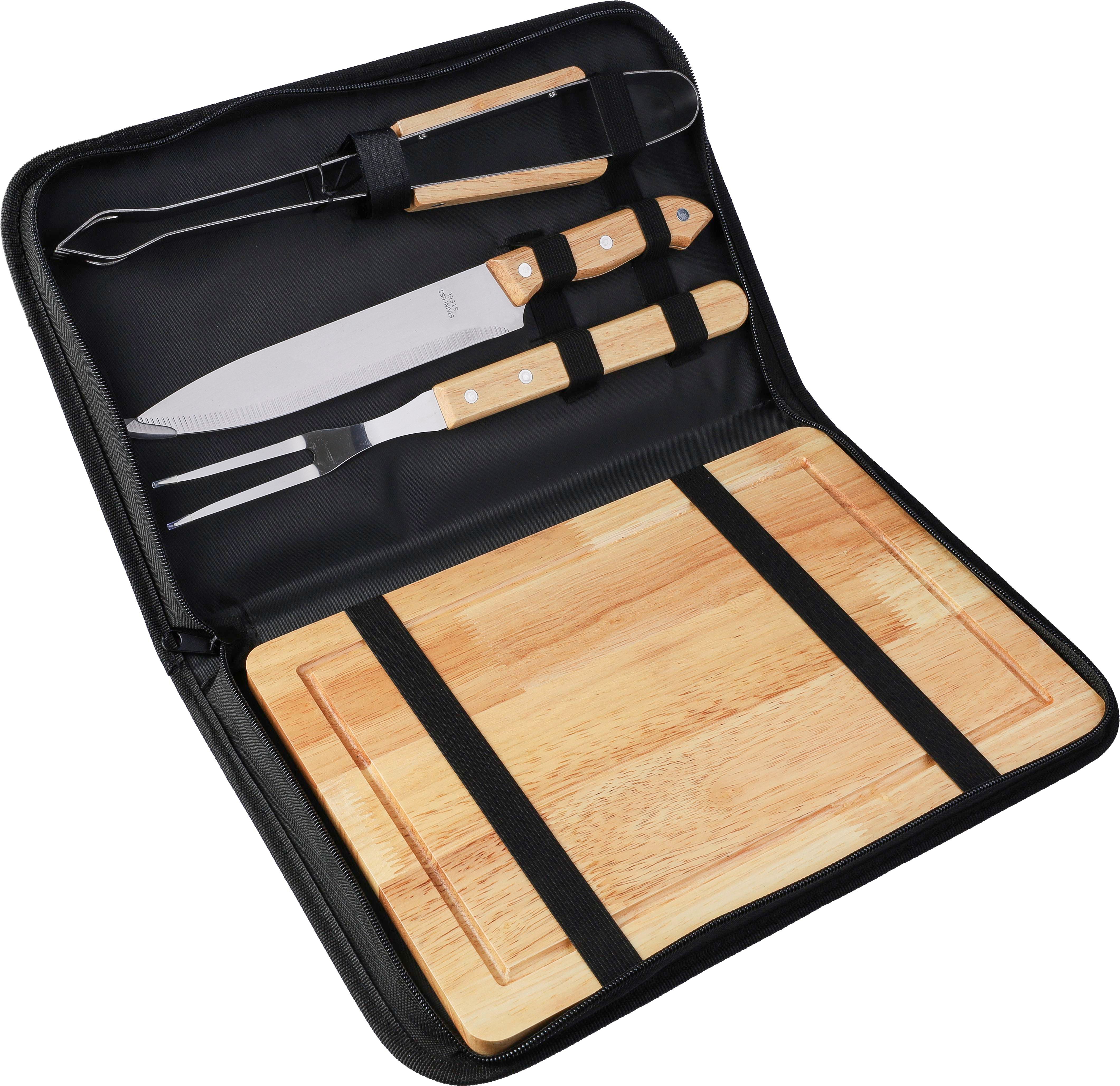 Set de bbq. de acero inox. Kathleen