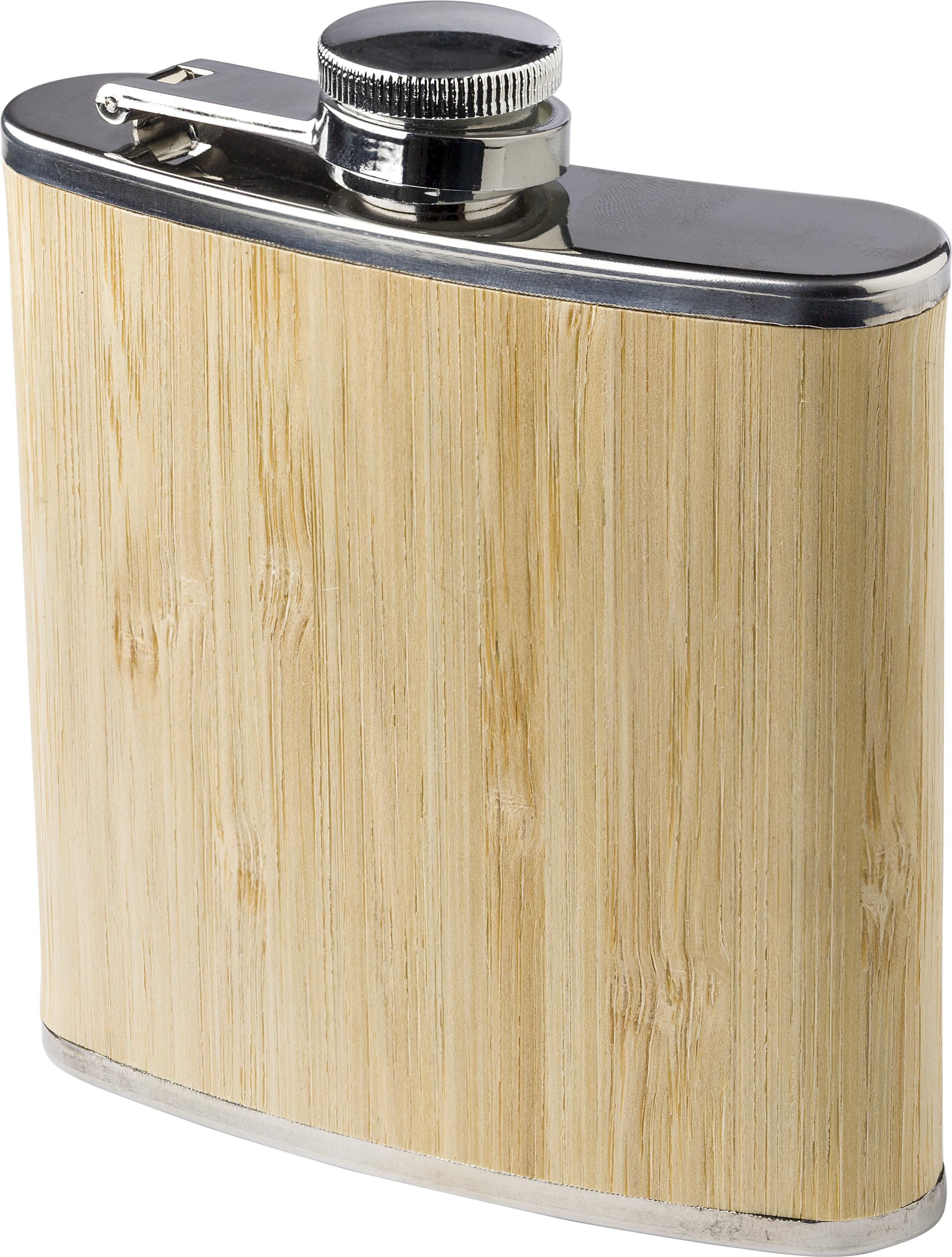 Petaca de acero inox. y bambú Hayden